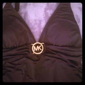 Michael Kors Black Swimsuit With Sarong